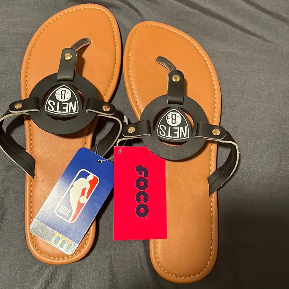 Brooklyn Nets sandals